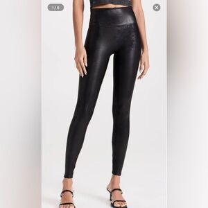 SPANX Faux Leather Leggings Sz S‎ NWT